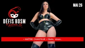 Défis Mai 2026 • Maître chanteur • Obéis ! Sinon