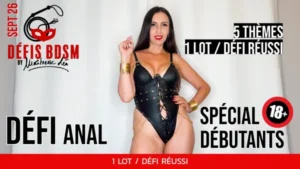 Défis Septembre 2026 • Anal débutant